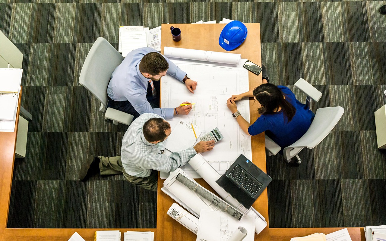 Business executives in strategy meeting